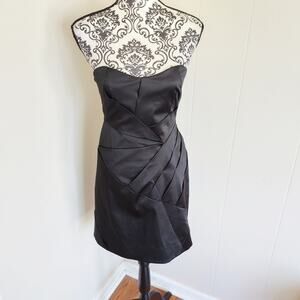 Barneys NY Little Black Strapless Mini Dress